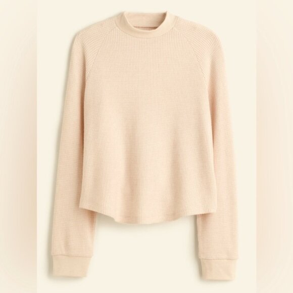 Madewell Waffle-Knit Long-Sleeve Crewneck Top - NWT - Picture 1 of 10